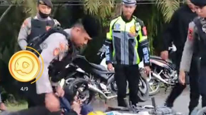 Kasus Polisi Pukul Dan Tendang Pemotor Di Mamuju Tengah Berakhir Damai