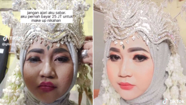 Foto Viral Pengantin Sewa MUA Habis Rp25 Juta Hasilnya Di Luar