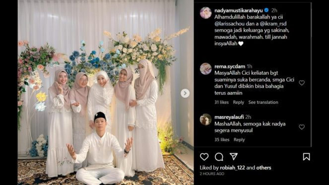 Larissa Chou Resmi Menikah Dengan Ikram Rosadi