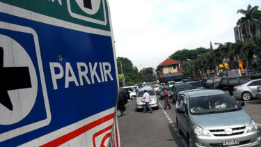 Lokasi parkir di salah satu wilayah Jakarta. Foto ilustrasi.