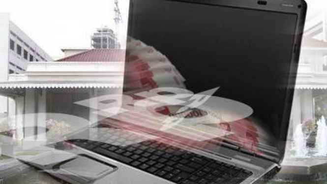 Ilustrasi laptop
