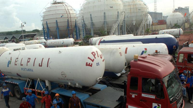 Stasiun Pengisian Gas Elpiji di Plumpang.
