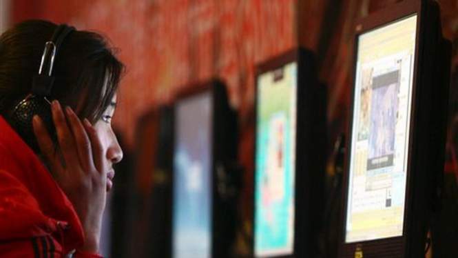Seorang pengguna internet di China