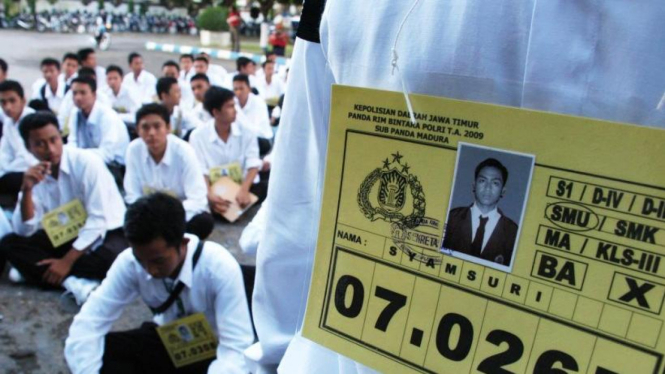 Calon bintara Polisi bersiap ikuti psikotes. (Foto ilustrasi)