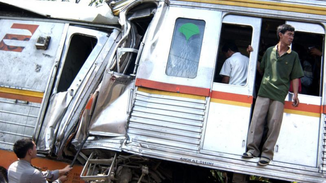 Ilustrasi/Kecelakaan kereta