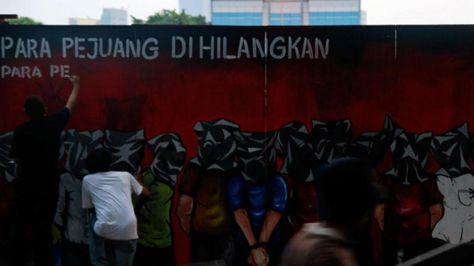 Ilustrasi/Mural peringatan hari HAM se-dunia