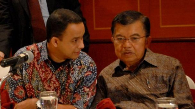 Anies Baswedan dan Jusuf Kalla beberapa waktu lalu.