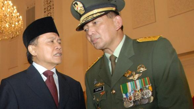 Sekretaris Kabinet Dipo Alam & Wakil Menteri Pertahanan Sjafrie Sjamsoeddin