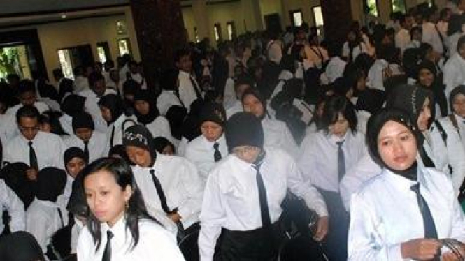 Ilustrasi tes CPNS.
