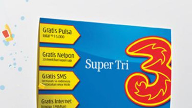 Cara transfer pulsa 3 (Tri)