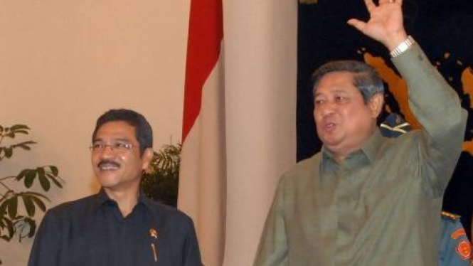 Gamawan Fauzi dan Susilo Bambang Yudhoyono (SBY)