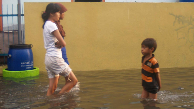 Ilustrasi Surabaya terendam banjir