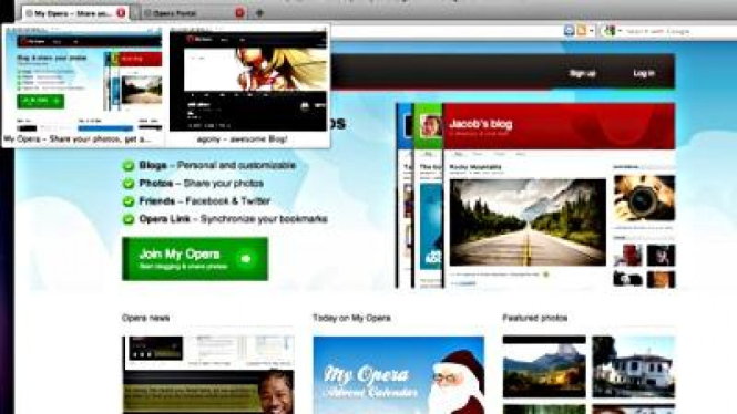 Fitur Tab Stacking pada Opera 11