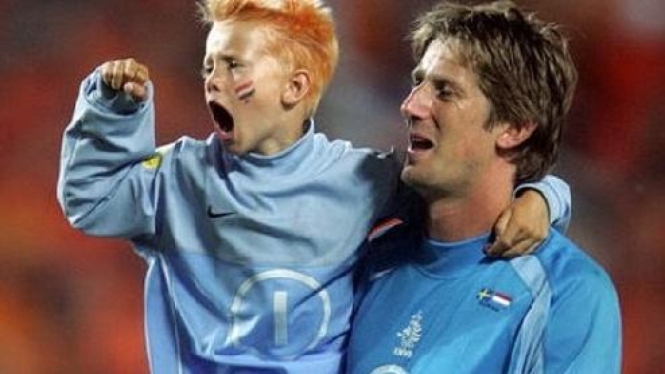 Edwin van der Sar & putranya, Joe