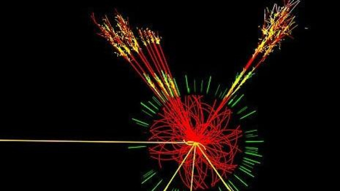 Data visual yang dihasilkan  Large Hardon Collider   (LHC) 