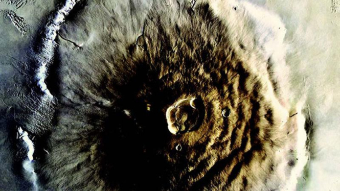 Gunung Olympus di Planet Mars