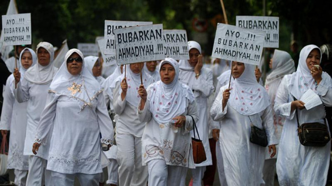Ilustrasi/Aksi demonstrasi AntiAhmadiyah