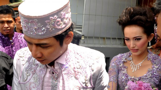 Pasha dan Adelia usai akad nikah