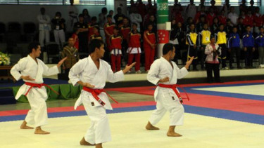 Ilustrasi Olahraga Karate.