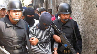 Ilustrasi/Penangkapan terduga teroris oleh tim Detasemen Khusus 88 Antiteror