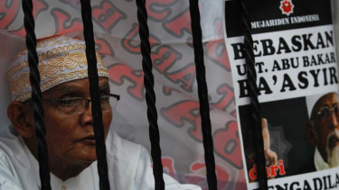Massa Pendukung Abu Bakar Ba'asyir
