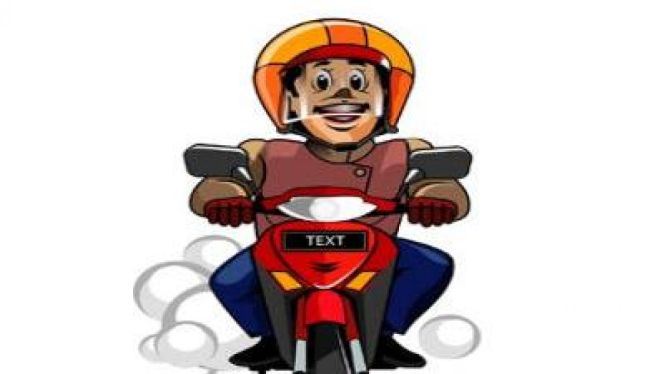 Ilustrasi Berkendara Sepeda Motor