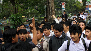 Wartawan dan Siswa SMA 6 Bentrok