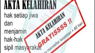 Ilustrasi Akta Kelahiran