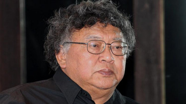 Wimar Witoelar di Jumpa Pers Gerakan Cuci Tangan Pakai Sabun