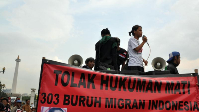 Demo Buruh Migran Indonesia