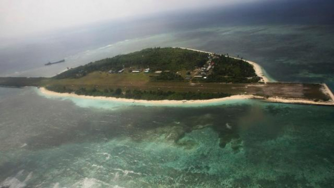 Kepulauan Spratly di Laut China Selatan.