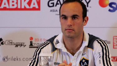 Landon Donovan di Jumpa Pers Timnas Indonesia VS LA Galaxy