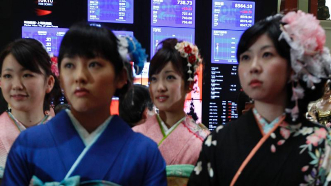 Pembukaan perdagangan saham di Bursa Saham Tokyo