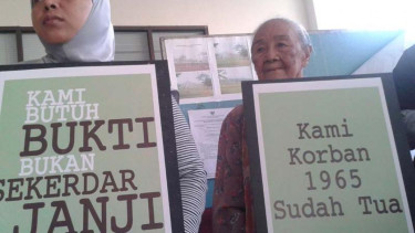 Para korban tragedi 1965 di Komnas HAM beberapa waktu lalu