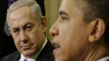 Pertemuan Presiden AS, Barack Obama, dan Perdana Menteri Israel, Benjamin Netanyahu, di Gedung Putih, beberapa tahun silam. Hubungan kedua pemimpin itu dikenal kurang harmonis meski AS dan Israel dikenal bersekutu erat sejak lama.