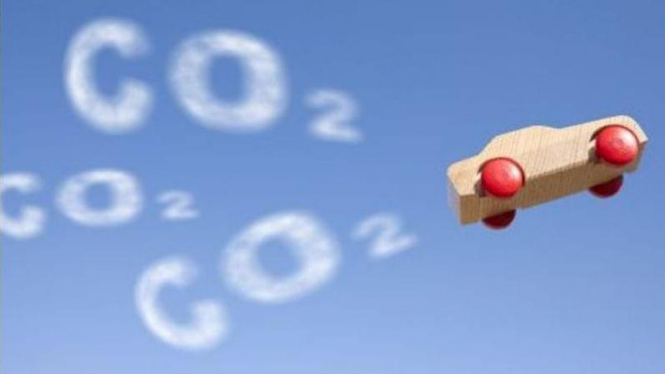 Ilustrasi karbondioksida/CO2.