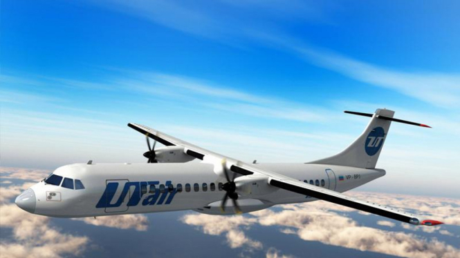 Pesawat ATR 72 milik maskapai UTair, Rusia