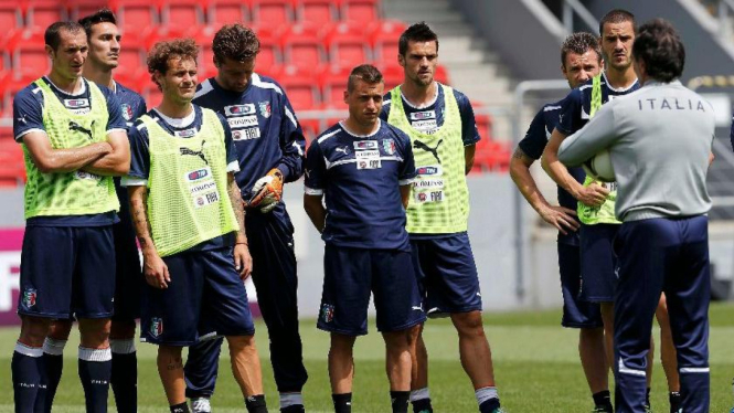 Timnas Italia latihan di Piala Eropa 2012