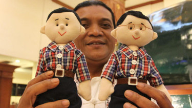 Didi Kempot dan boneka Jokowi-Ahok