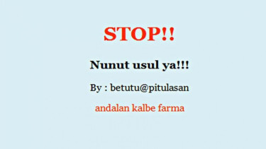 Laman Kementerian Pertanian yang diretas 