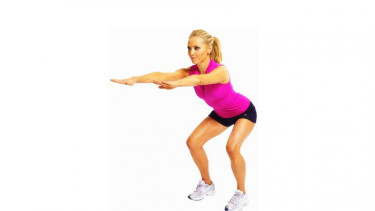 Latihan squat untuk pembentukan paha