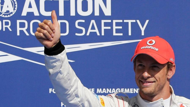 Pembalap McLaren, Jenson Button.
