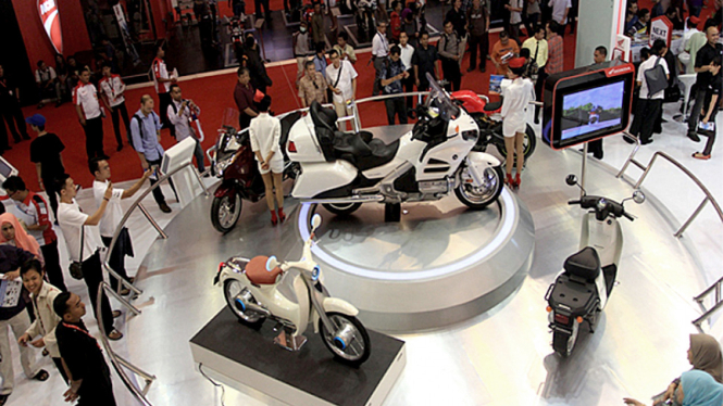 Pameran sepeda motor.