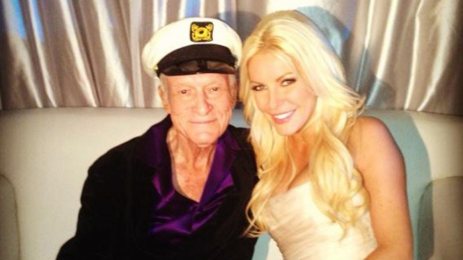 Hugh Hefner dan Crystal Harris