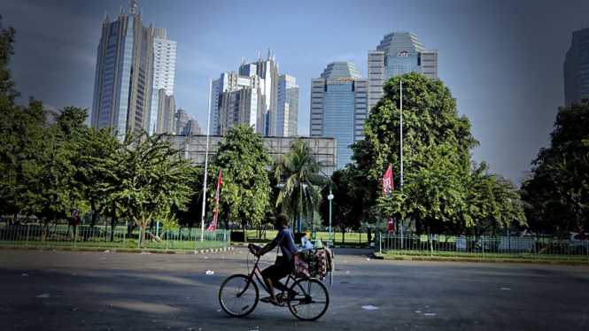 Ilustrasi perkantoran di SCBD Jakarta.