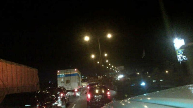 Kemacetan di ruas Tol Dalam Kota.