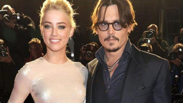 Johnny Depp dan Amber Heard.