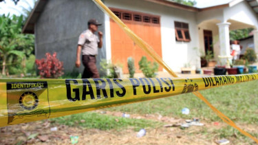 Ilustrasi garis polisi.