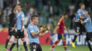 Timnas U-20 Uruguay usai mengalahkah Spanyol