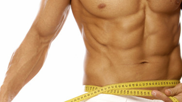 Ilustrasi six pack berotot